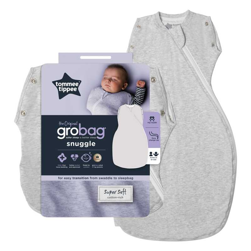 Lange d'emmaillotage Grobag 2.5 TOG Gris 3-9m Tommee Tippee Lange d'emmaillotage Grobag 2.5 TOG Gris 3-9m Tommee Tippee