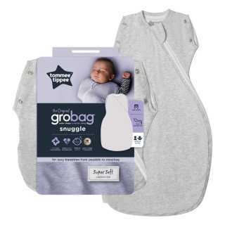 Gigoteuse d'emmaillotage Grobag 0.2 TOG Gris 3-9m Tommee Tippee