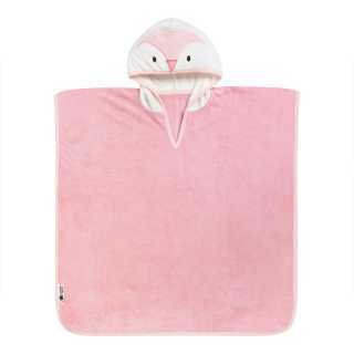 Serviette poncho Penny Le Pingouin Rose Tommee Tippee