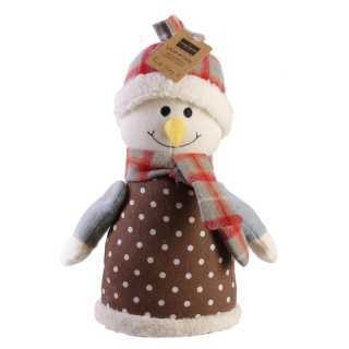 Stop porte Bonhomme de neige Marron - Home Deco Kids