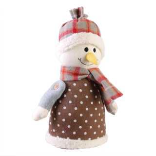 Stop porte Bonhomme de neige Marron - Home Deco Kids
