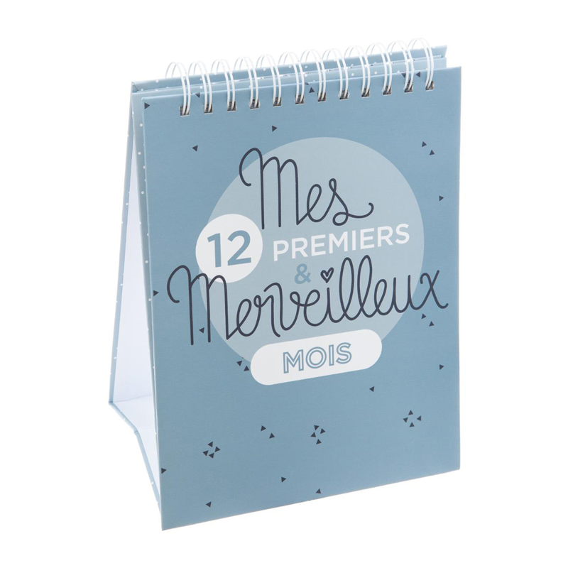 Album Mes premiers 12 mois Bleu Album Mes premiers 12 mois Bleu