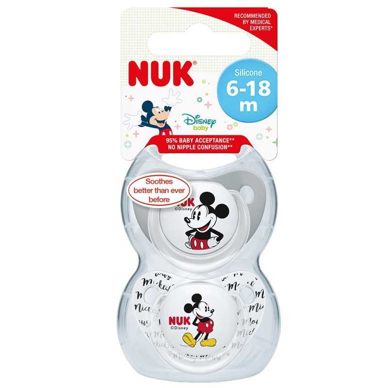 Sucette Nuk Mickey Mouse Silicone 18-36m