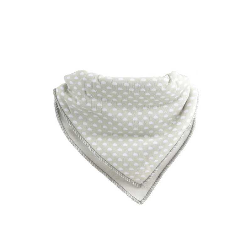 Bavoir Bandana Bebe Gris Tom Et Zoe