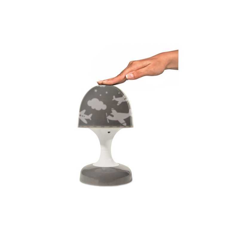 Lampe - Veilleuse Champignon Tactile Tom et Zoé - Gris