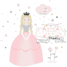 Parure de lit enfant princesse 140x200 - Atmosphera For Kids Parure de lit enfant princesse 140x200 - Atmosphera For Kids