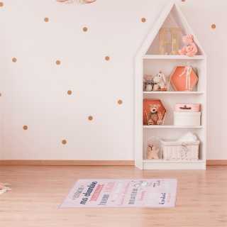 Tapis règles de la chambre Rose 60x90 - Home Deco Kids