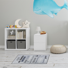 Tapis règles de la chambre Gris 60x90 - Home Deco Kids Tapis règles de la chambre Gris 60x90 - Home Deco Kids