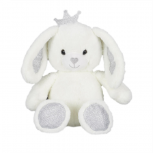 Peluche lapin Argent 25 cm - Home Deco Kids