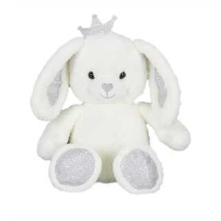 Peluche lapin Argent 25 cm - Home Deco Kids