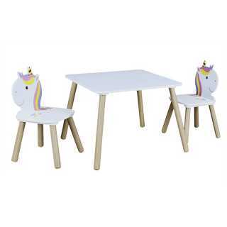 Table et 2 chaises Licorne Lily Home Deco Kids
