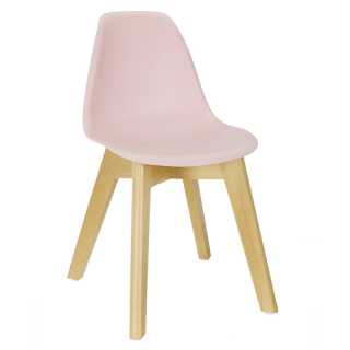 Chaise scandinave enfant coque Rose - Home Deco Kids