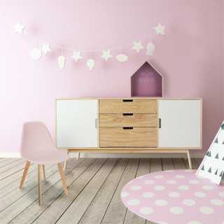 Chaise scandinave enfant coque Rose - Home Deco Kids