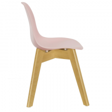 Chaise scandinave enfant coque Rose - Home Deco Kids