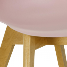 Chaise scandinave enfant coque Rose - Home Deco Kids