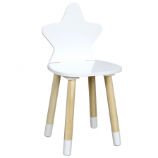 Chaise enfant étoile Blanche - Home Deco Kids