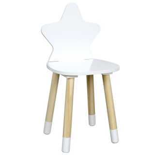 Chaise enfant étoile Blanche - Home Deco Kids