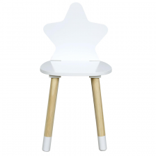 Chaise enfant étoile Blanche - Home Deco Kids