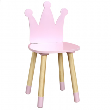 Chaise enfant couronne Rose - Home Deco Kids Chaise enfant couronne Rose - Home Deco Kids