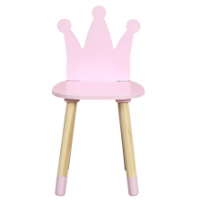 Chaise enfant couronne Rose - Home Deco Kids