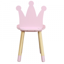 Chaise enfant couronne Rose - Home Deco Kids