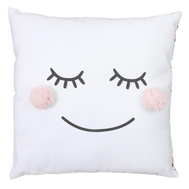 Coussin pompons fille Home Deco Kids