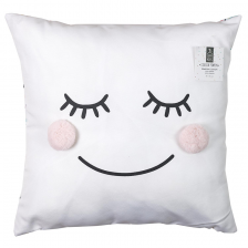 Coussin pompons fille Home Deco Kids