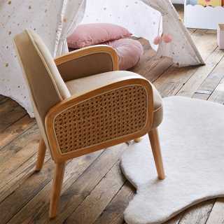 Fauteuil Cannage Enfant Taupe Atmosphera For Kids