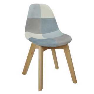 Chaise Patchwork Enfant Leonie Bleu - Home Deco Kids