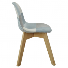 Chaise Patchwork Enfant Leonie Bleu - Home Deco Kids