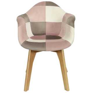 Fauteuil Patchwork Enfant Leonie Rose - Home Deco Kids