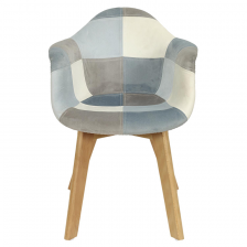 Fauteuil Patchwork Enfant Leonie Bleu - Home Deco Kids Fauteuil Patchwork Enfant Leonie Bleu - Home Deco Kids