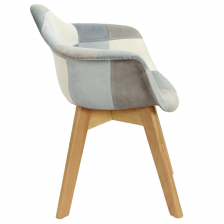 Fauteuil Patchwork Enfant Leonie Bleu - Home Deco Kids Fauteuil Patchwork Enfant Leonie Bleu - Home Deco Kids