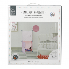 Rangement modulable 2 cubes fille - Home Deco Kids