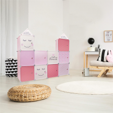 Rangement modulable 2 cubes fille - Home Deco Kids