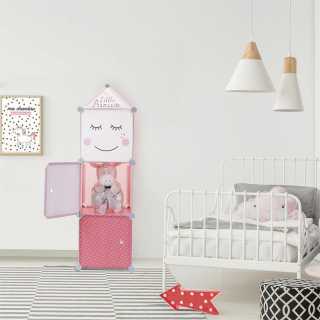 Rangement modulable 3 cubes fille - Home Deco Kids