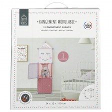 Rangement modulable 3 cubes fille - Home Deco Kids