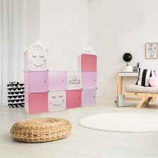Rangement armoire modulable 3 cubes fille Home Deco Kids