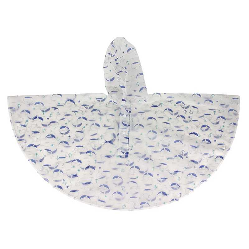 Cape de pluie enfant Baleine Bleu Entre Temps Cape de pluie enfant Baleine Bleu Entre Temps