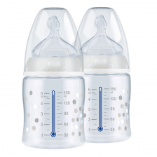 Lot de 2 biberons FC 150ml avec température control - Nuk