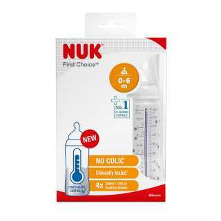 Lot de 4 biberons FC+ 300ml avec température control