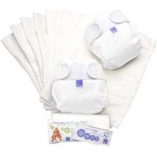 Lot de couches lavables MIOSOFT Blanc Taille 1 - Bambino Mio