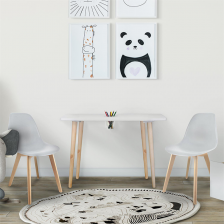 Table avec pot crayons avec 2 chaises enfant Gris - Home Deco Kids Table avec pot crayons avec 2 chaises enfant Gris - Home Deco Kids