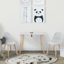 Table avec pot crayons avec 2 chaises enfant Gris - Home Deco Kids