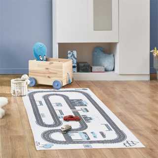 Tapis enfant circuit 140x70 - Home Deco Kids