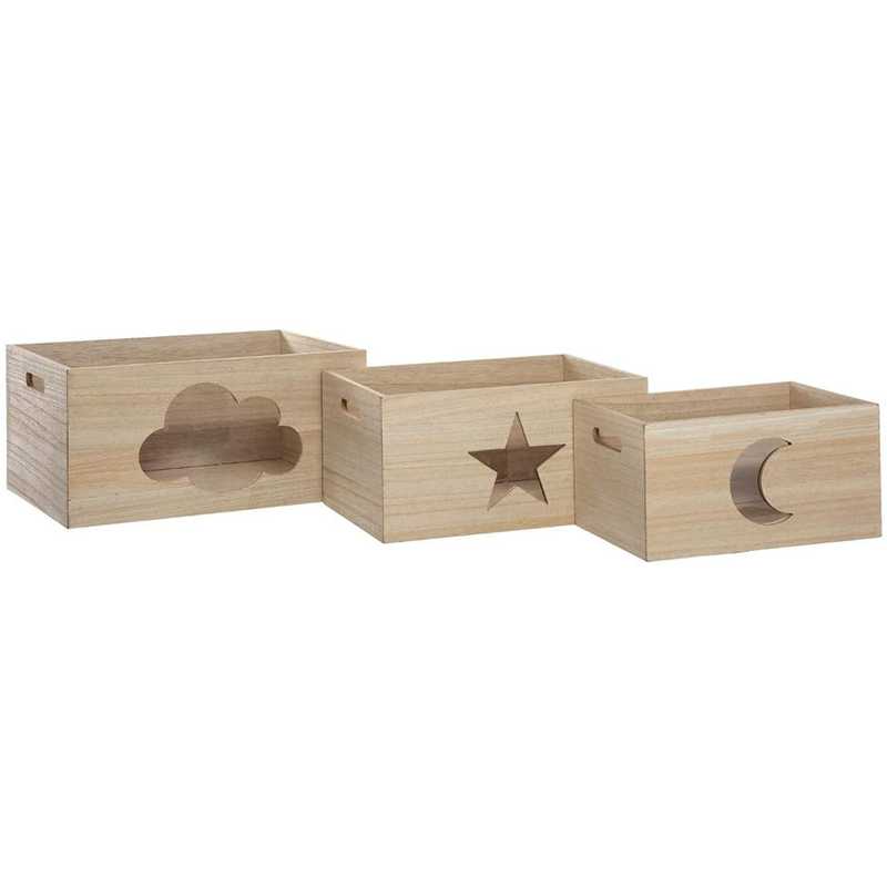 Lot de 3 cagettes forme acrylique Atmosphera Lot de 3 cagettes forme acrylique Atmosphera