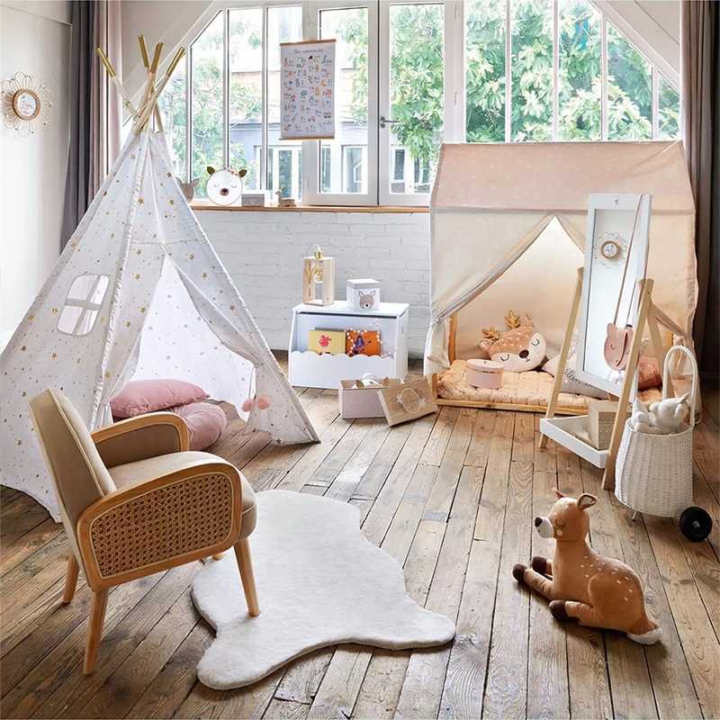 Chariot plastique effet osier Blanc Atmosphera Chariot plastique effet osier Blanc Atmosphera