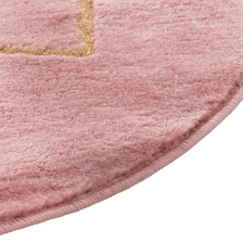Tapis enfant couronne lurex Rose - Atmosphera For Kids Tapis enfant couronne lurex Rose - Atmosphera For Kids