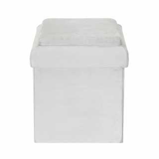 Coffre pouf pliable brique GRIS Home Deco Kids