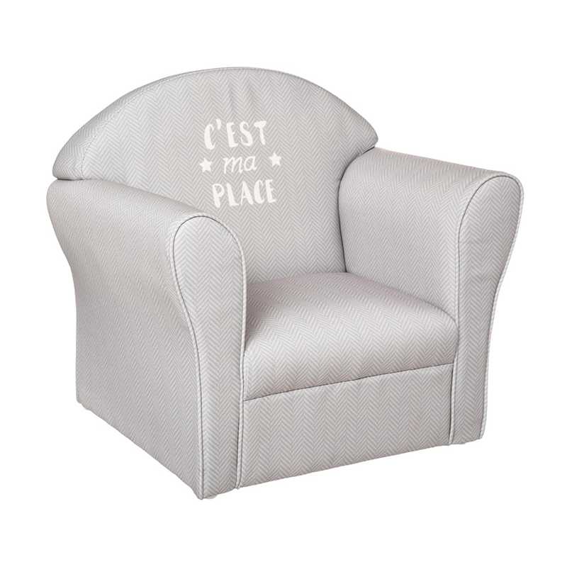 Fauteuil Classique Enfant Gris Atmosphera